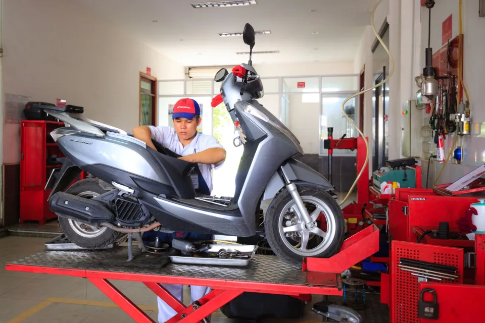 Xếp xe chờ khách tới lấy